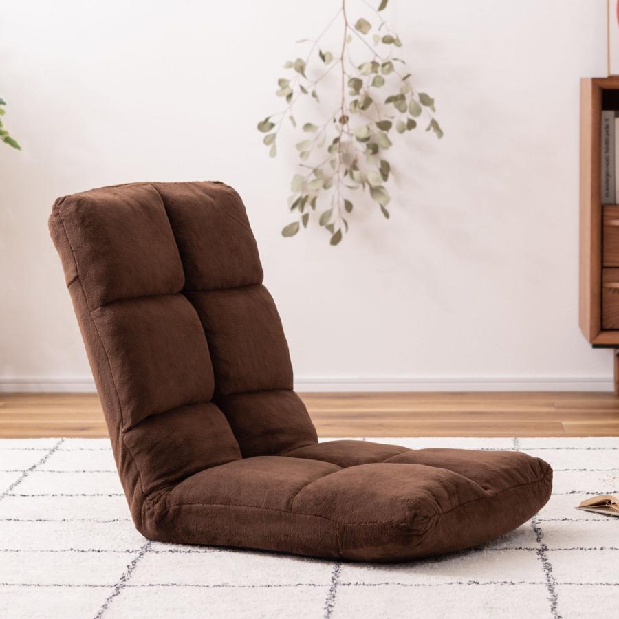 東谷 ソファ 幅42cm フロアソファ 14段階 リクライニング ファブリック