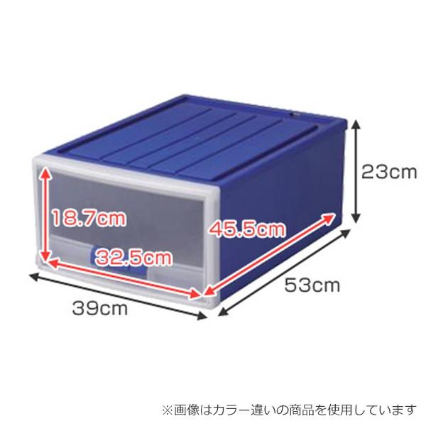 キッズ収納 カラー収納ケース 浅型 レッド （ 収納 収納ボックス
