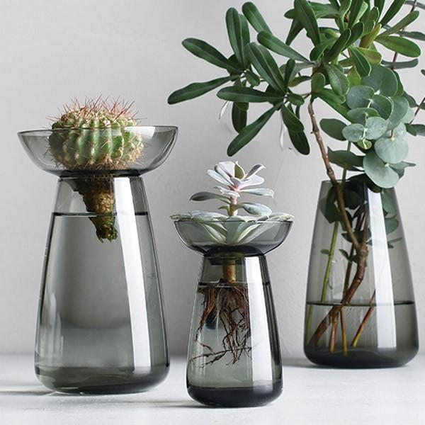 キントー Kinto 花器 Aqua Culture Vase Lサイズ ガラス 花瓶 おしゃれ フラワーベース 花 グリーン 栽培 ハーブ リビングート ヤフー店 通販 Yahoo ショッピング