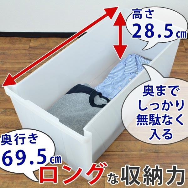 収納ケース 押入れ収納ケース ジャンボ 深型 2段 引き出し キャスター