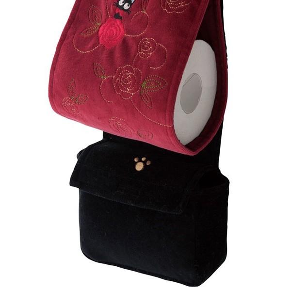 【非売品】トロピカル〜ジュ！プリキュア トイレットペーパーホルダーカバー ペーパーホルダーカバー 魔女の宅急便 ローズブーケ 小物入れ付き