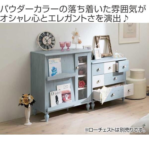 ガラスキャビネット フラップ扉 2段 アンティーク調 ろくろ脚 ガラスキャビネット フラップ扉 2段 アンティーク調 ろくろ脚