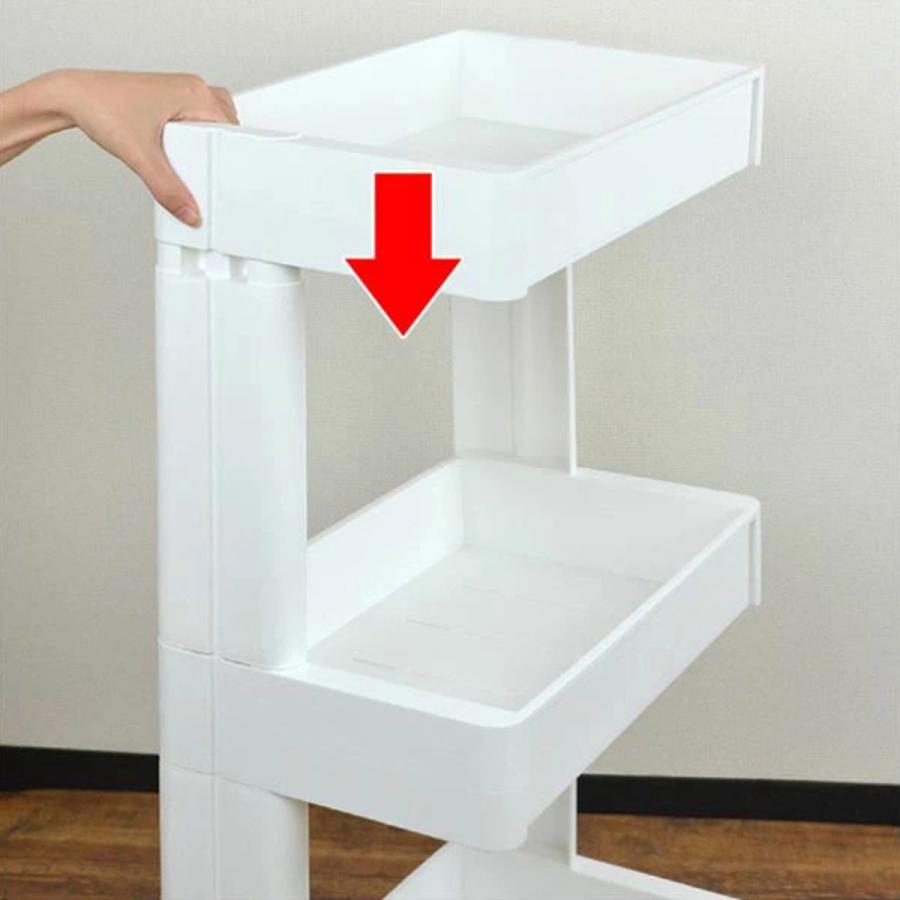 不動技研 キッチンワゴン スマートワゴン Fit W250 3段 壁面収納