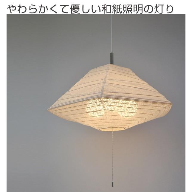 ペンダントライト 和紙 ペンダントランプ 揉み紙X麻葉白 3灯 （ 照明 