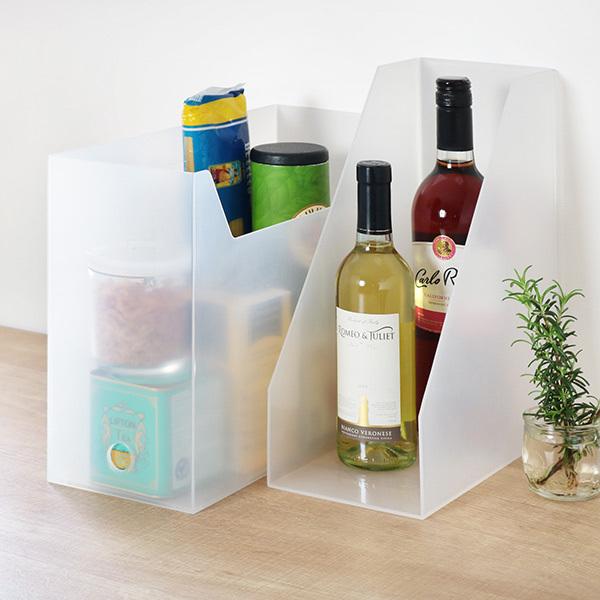 Like-it ファイルケース A4 ワイド 縦型 横型 前開き 同色4個