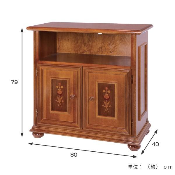 木製彫刻入りキャビネット 【公式通販】