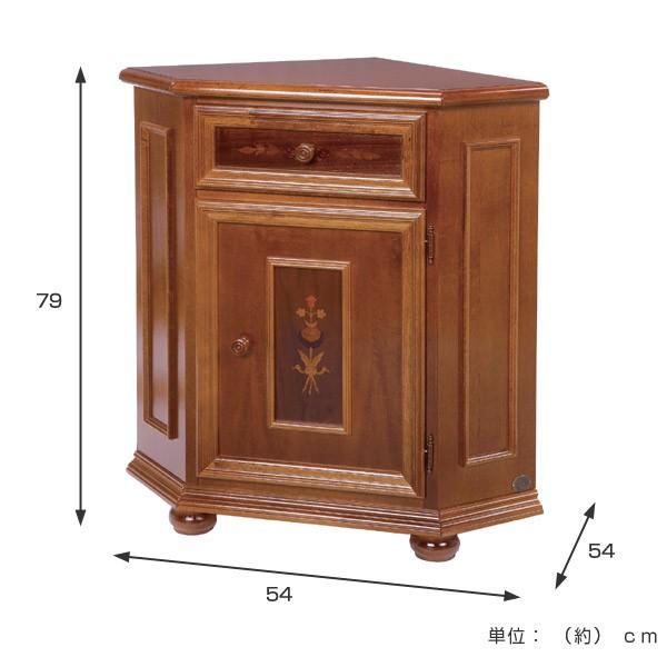 イタリア製 コーナーコンソール キャビネット アンティーク 【公式通販】