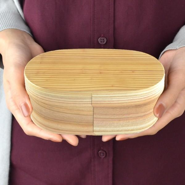 お弁当箱 1段 500ml 曲げわっぱ 日本製 小判 日本の弁当箱 木製