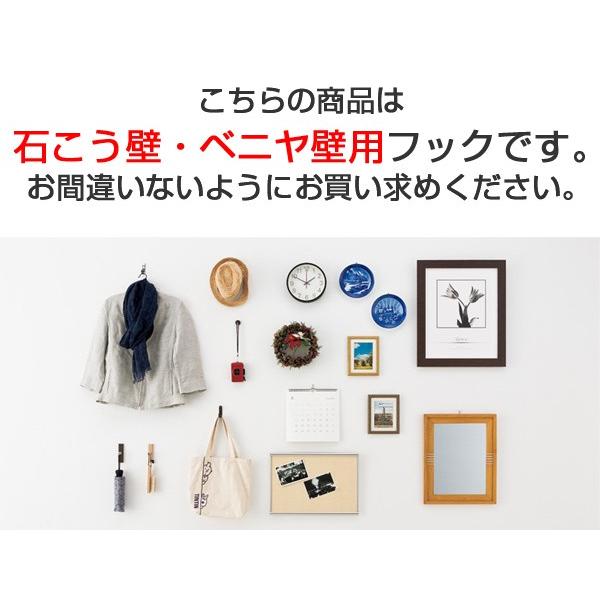 フック かけピンフック 石膏ボード用 クリア 3個入り ピンタイプ