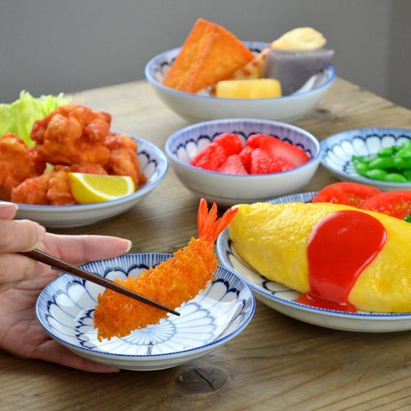 プレート 12cm 美濃焼 洋食器 大輪菊 5枚セット （ 食器 磁器 器 お皿