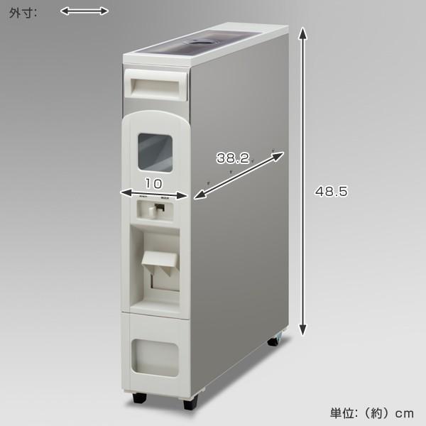 スリムライスボックス(米びつ) 6kg　① 米びつ スリムライスボックス 6kg キャスター付き 無洗米対応