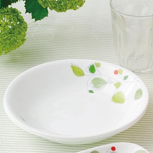 パール金属 プレート 12cm コレール CORELLE 白 食器 皿 グリーン