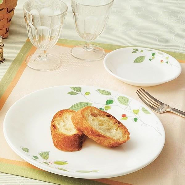 パール金属 プレート 12cm コレール CORELLE 白 食器 皿 グリーン