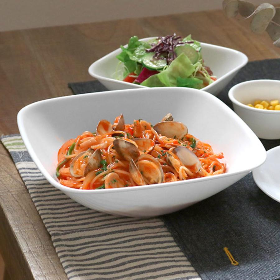 パール金属 ボウル 23cm コレール CORELLE スクエア 白 食器 皿 パール金属 ボウル 23cm コレール CORELLE スクエア 白 食器 皿