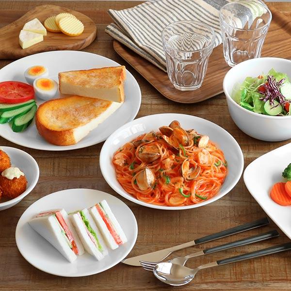 プレート 21.5cm CORELLE コレール ウインターフロスト 強化ガラス 5枚セット （ 食洗機対応 電子レンジ対応 オーブン対応 白 ホワイト 中皿 皿 お皿 ）｜livingut｜10