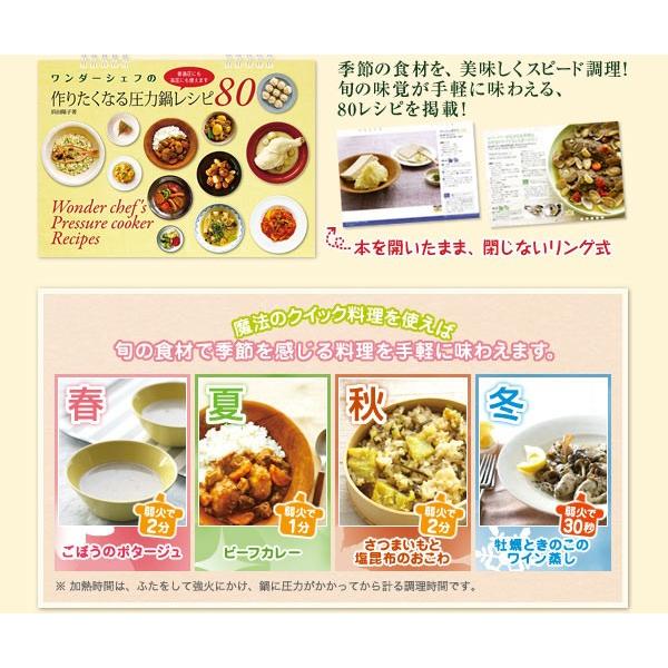 Wonder chef ワンダーシェフ 圧力鍋 魔法のクイック料理 22cm 3.7L IH