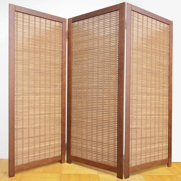 衝立 和風 竹すだれ衝立 3連 1240 高さ170cm （ 間仕切り