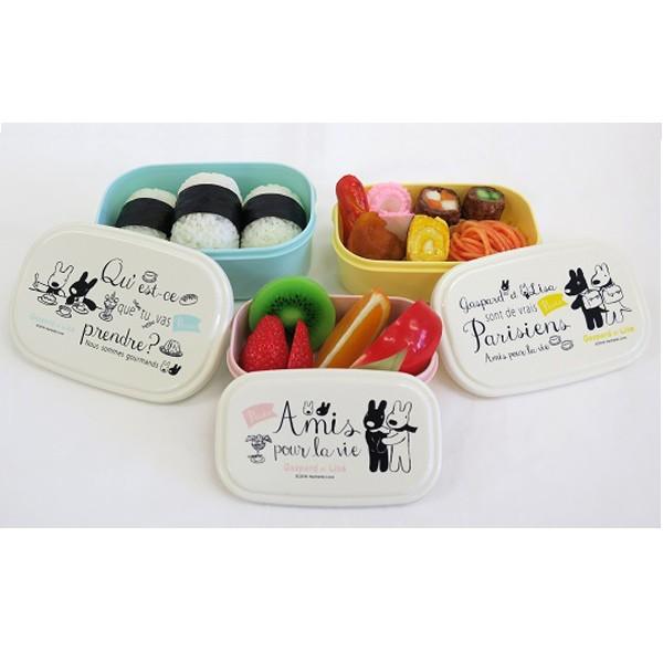 お弁当箱 シール容器 リサとガスパール 3個入 子供用 キャラクター