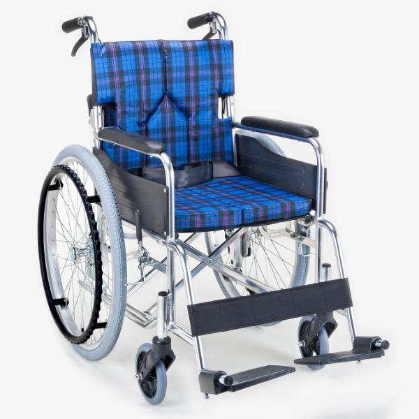 車いす 自走式 背折れタイプ 座面幅42cm 非課税 （ 車椅子 車イス 介護