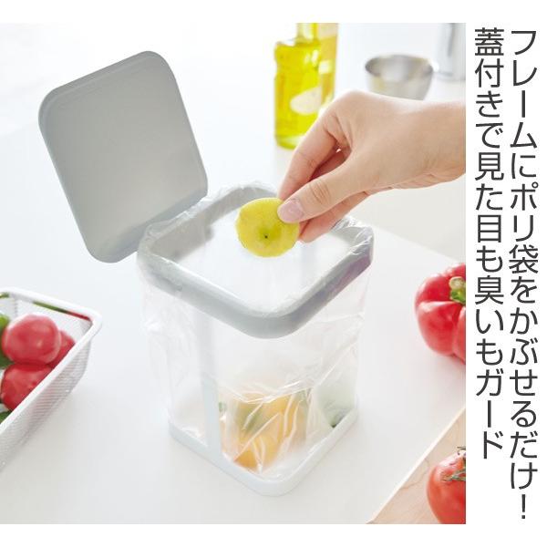 Plate(山崎実業) 山崎実業 plate 蓋付きポリ袋エコホルダー プレート