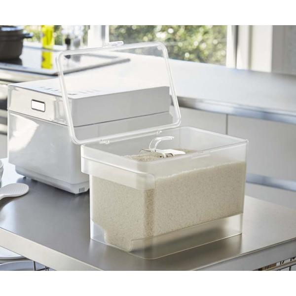 Plate(山崎実業) 山崎実業 plate 密閉 シンク下米びつ プレート 5kg