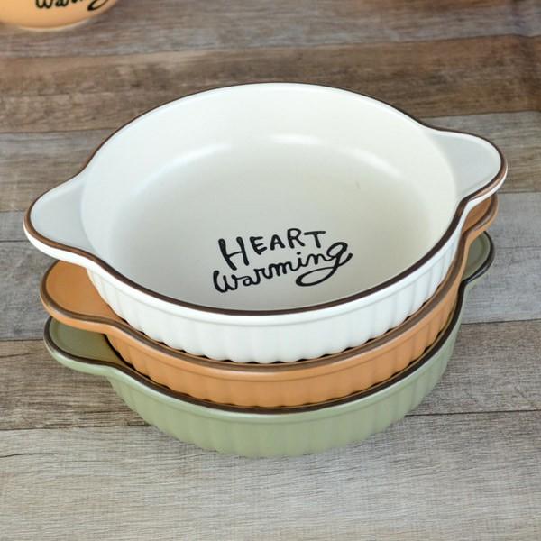 グラタン皿 ラウンド 17cm 洋食器 ハートウォーミング 磁器製 （ 日本