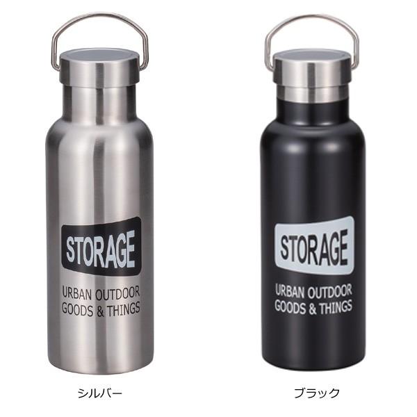 水筒 ステンレスボトル 500ml STORAGE 直飲み水筒 （ ステンレス製 直