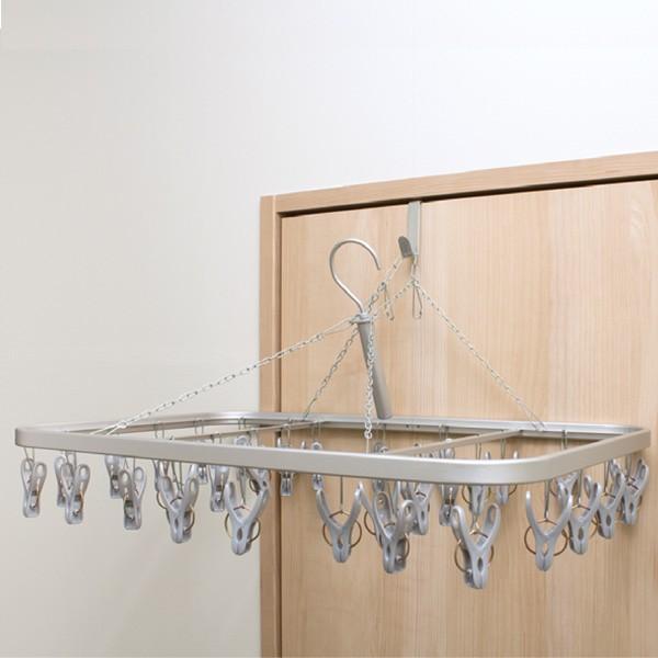 洗濯ハンガー 軽量アルミハンガー 角ハンガー ピンチ32個 物干しハンガー 洗濯 ピンチハンガー 2605 リビングート ヤフー店 通販 Yahoo ショッピング