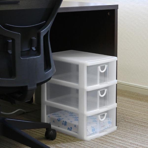 サンコープラスチック レターケース 幅25.2×奥行35×高さ41.2cm A4 3段