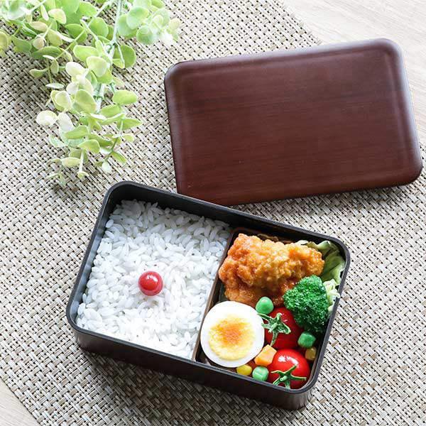 HAKOYA お弁当箱 1段 600ml 木目塗 栃木目 （ 弁当箱 ランチ