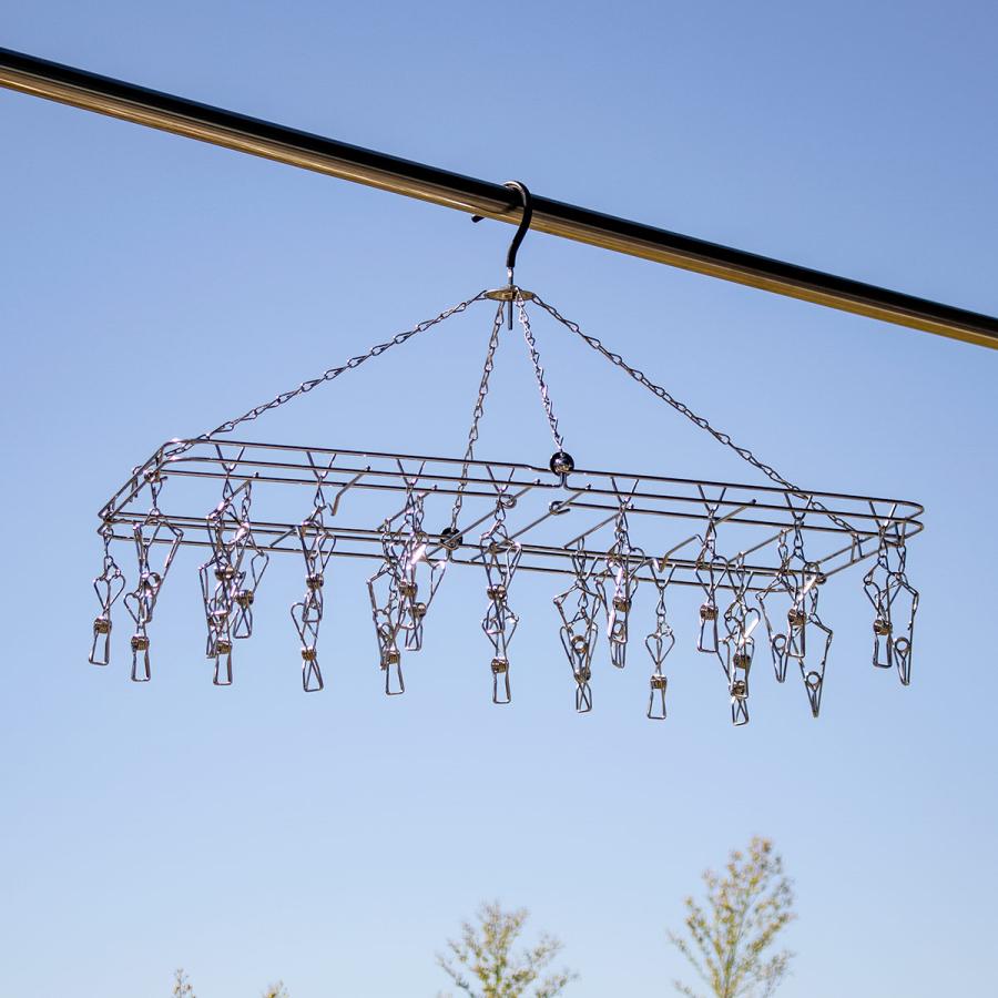 大木製作所 洗濯ハンガー ステンレスハンガーDL からまない 28ピンチ