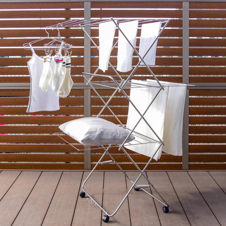 大木製作所 室内物干し ステンレス タワー型室内物干し 大 タオル干し