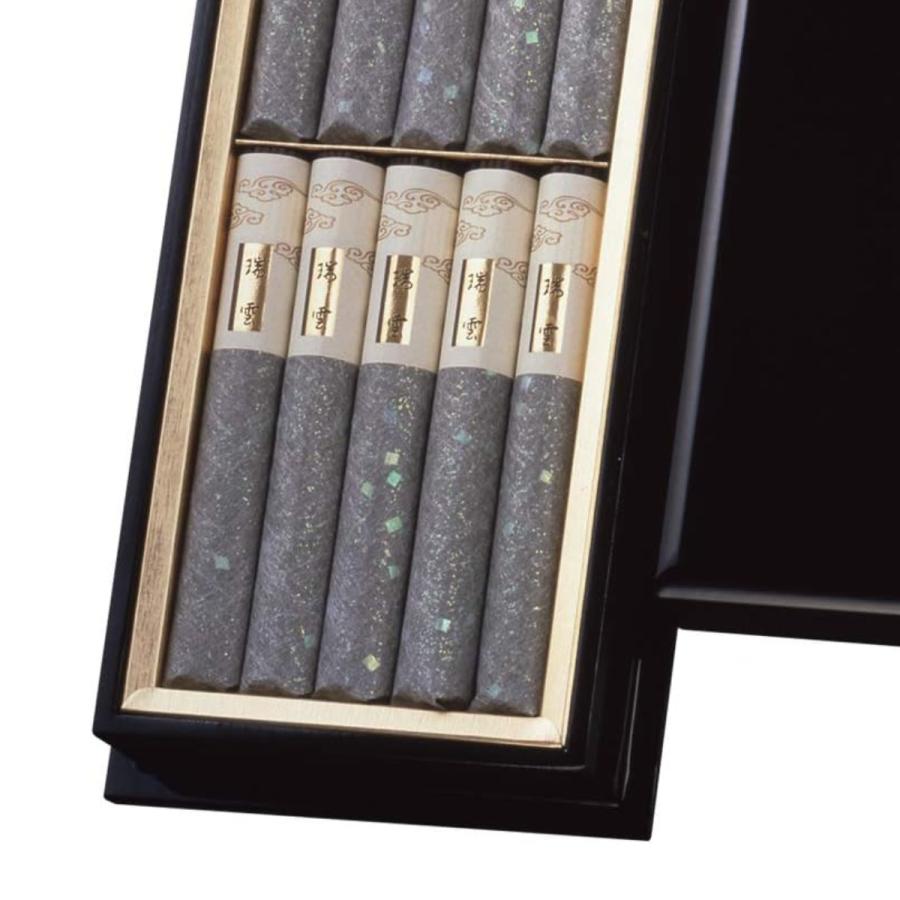 日本香堂 進物 線香 瑞雲 塗箱短寸 10入り 贈答用 （ お線香 線香