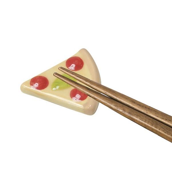 S380   箸置き 6個セット 箸置き ピザ 6個セット （ 箸おき 食べ物 セット 陶器