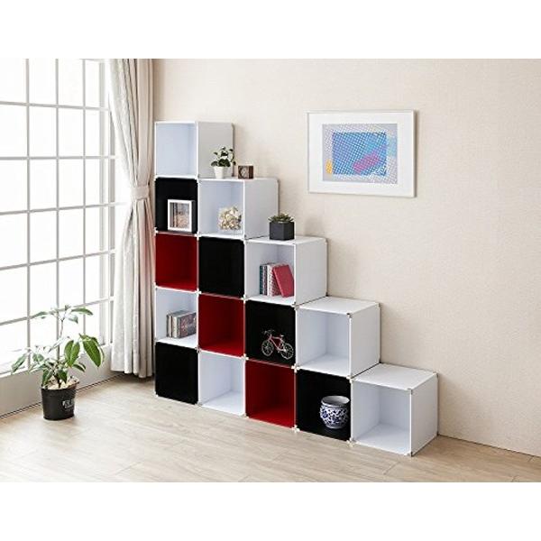 収納ラック 本棚 キューブボックス 30×30×30cm 木製 組立て式 同色6個