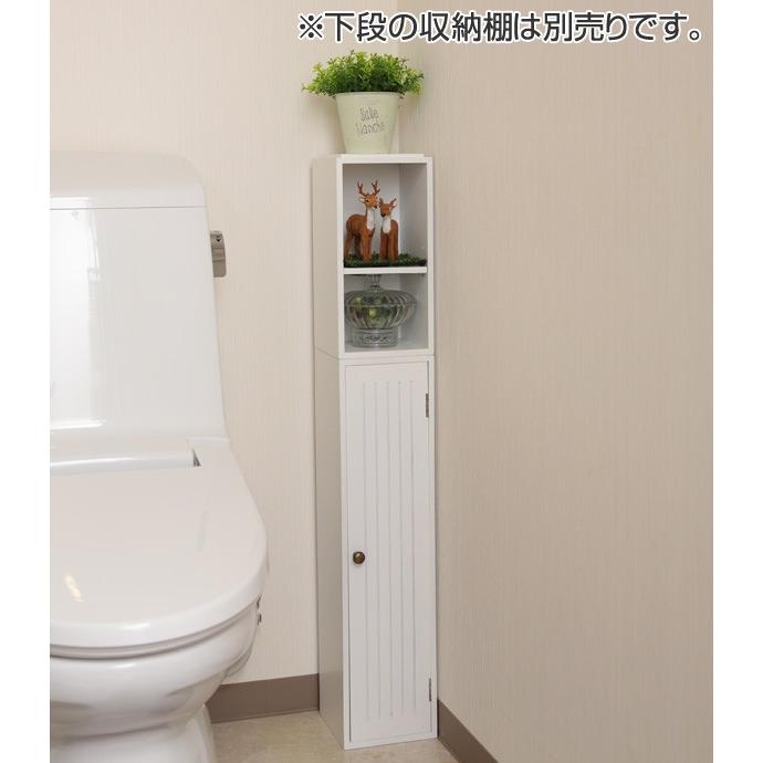 トイレ収納　スタッキングdeトイレ収納オープン （ トイレ用品 収納 コーナーラック ペーパー収納 トイレットペーパー収納 ）｜livingut｜03