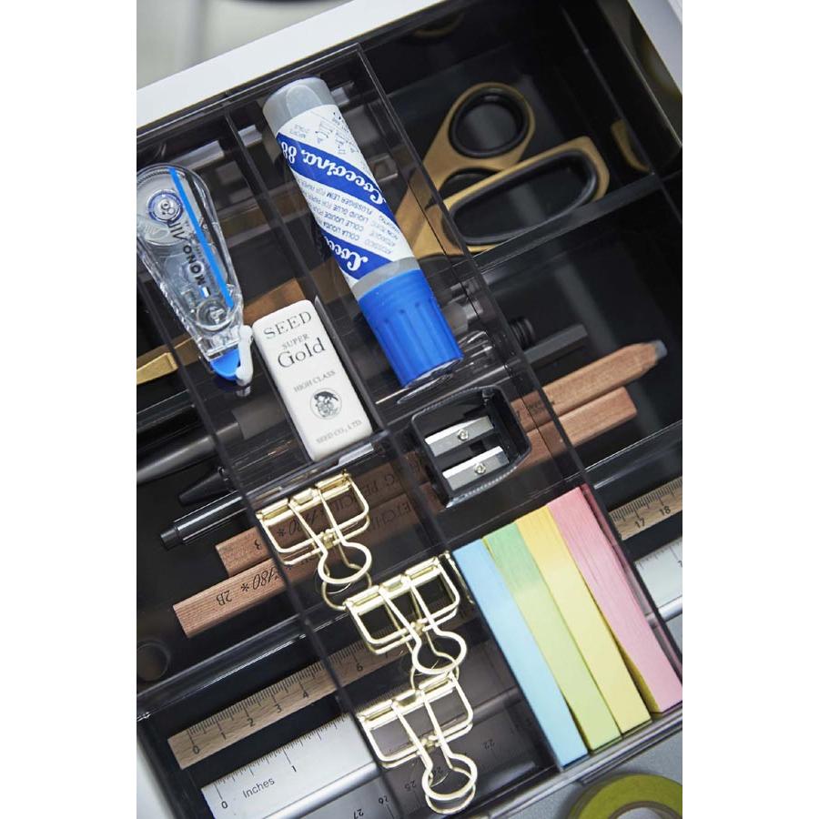 特典付き 山崎実業 tower 伸縮＆スライド デスクトレー タワー （ 4903208034418 タワーシリーズ 机 デスク 引出し 収納 トレー 引き出し収納 デスク収納 ） | tower | 09