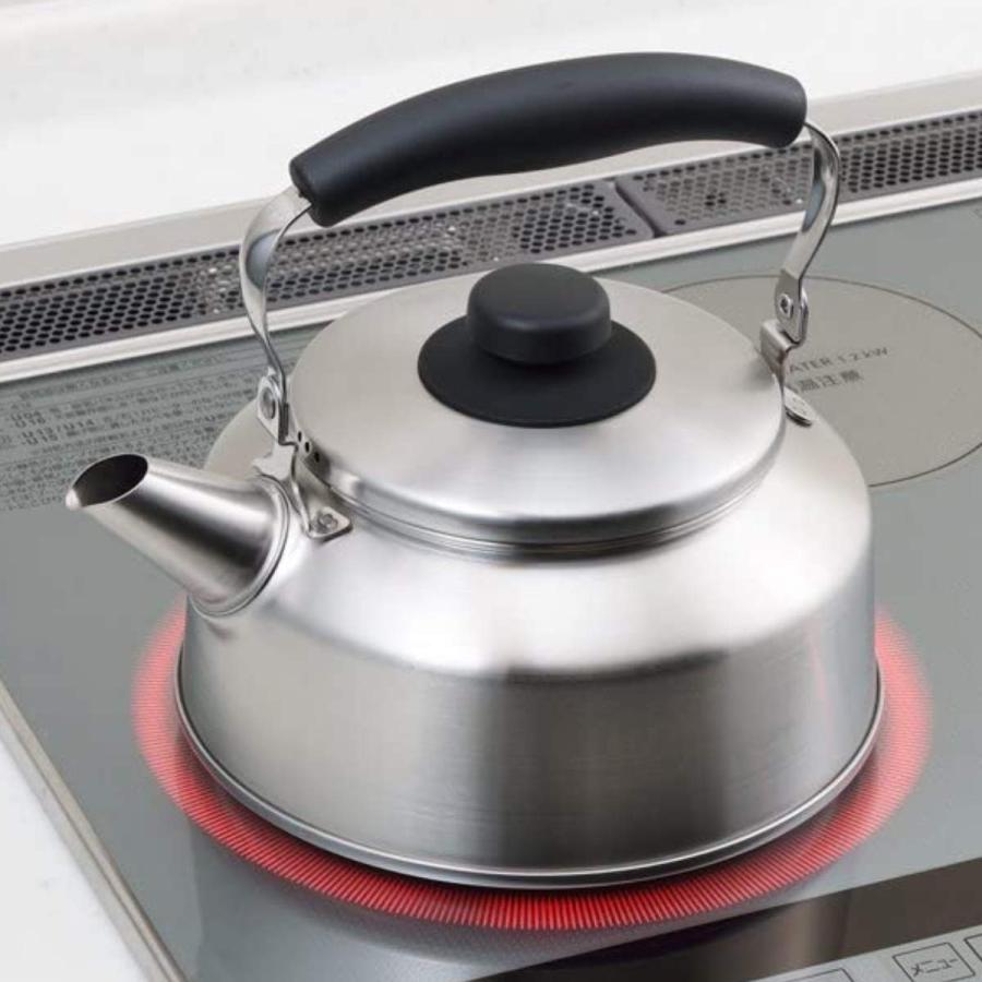 ヨシカワ やかん 1.6L IH対応 広口ケトル シーズクッキング 日本製