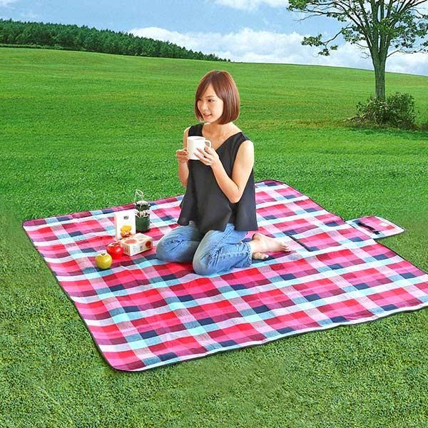 欧米製　チェック柄レジャーシート　185×62　10枚セット レジャーシート 起毛レジャーシート キャプテンスタッグ チェック柄
