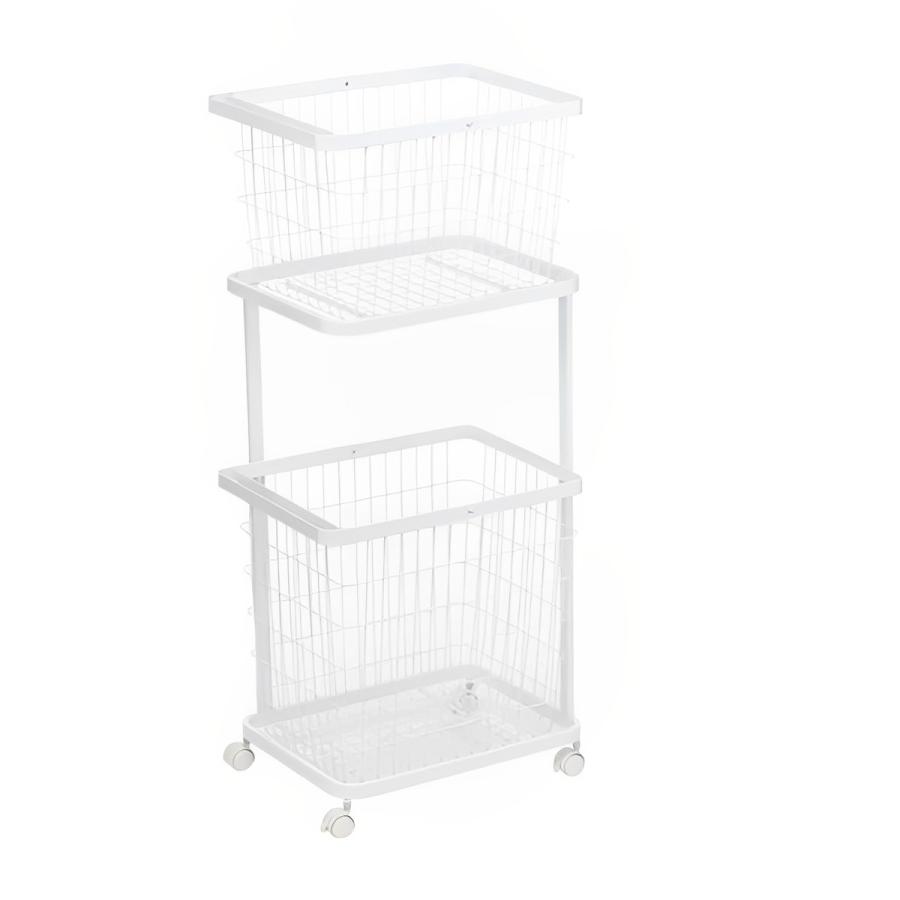 tower 特典付き 山崎実業 ランドリーワゴン＋バスケット タワー