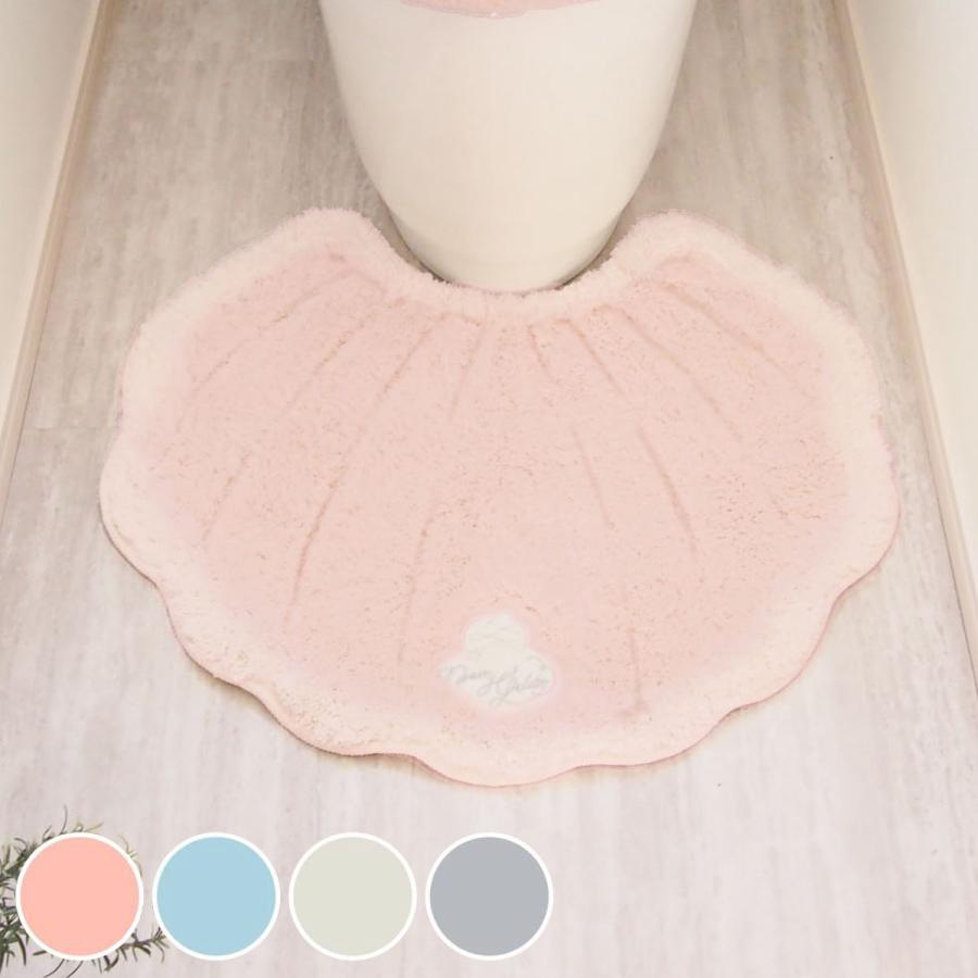 マット メリージェラート インテリアマット シェル トイレマット トイレタリー 洗面所 フリーマット 洗面マット