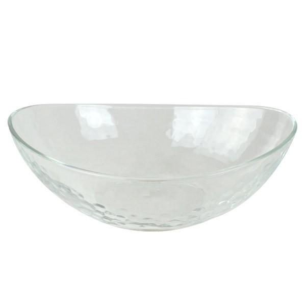 オーバルボウル 24cm ガラス食器 グラシュー 3個セット （ ボウル 器