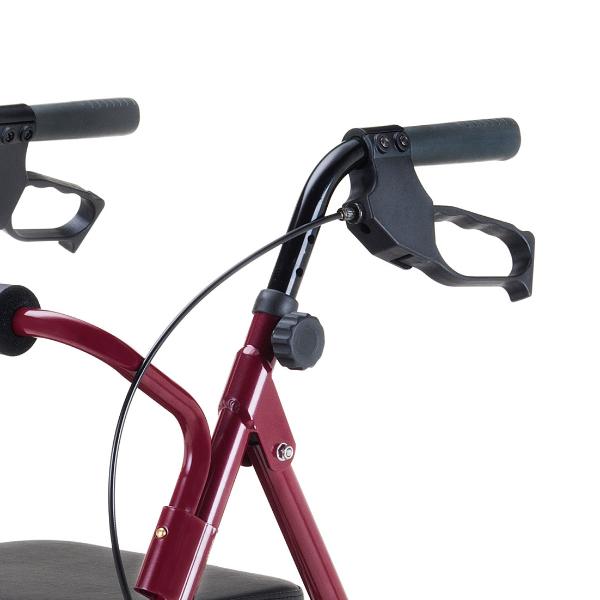 【歩行器　歩行車】マキテック歩行丸 (バッグ付) ワインレッド マキテック 歩行車 歩行丸 バッグ付 （ 歩行車 歩行器 歩行補助