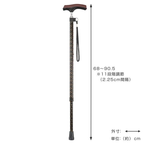 マキテック 杖 伸縮式 軽量 やわらかスリムネックステッキ （ スリム
