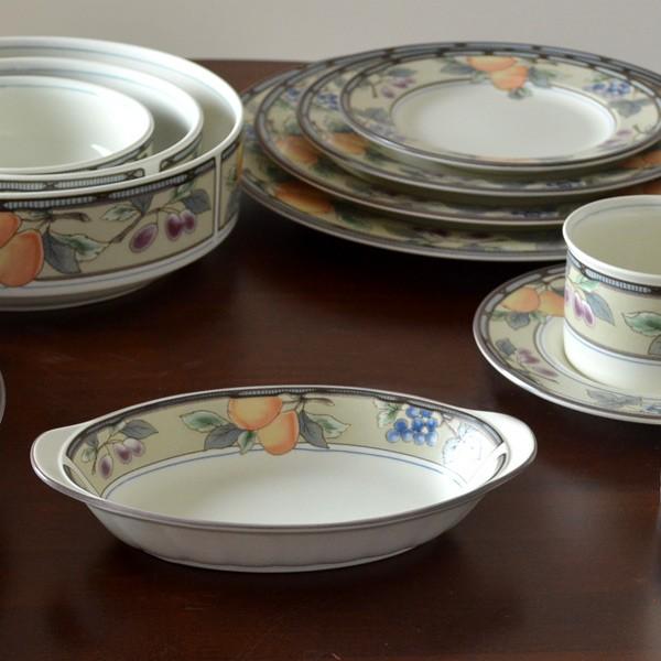 グラタン皿 19cm 洋食器 ガーデンハーベスト 硬質陶器 6枚セット