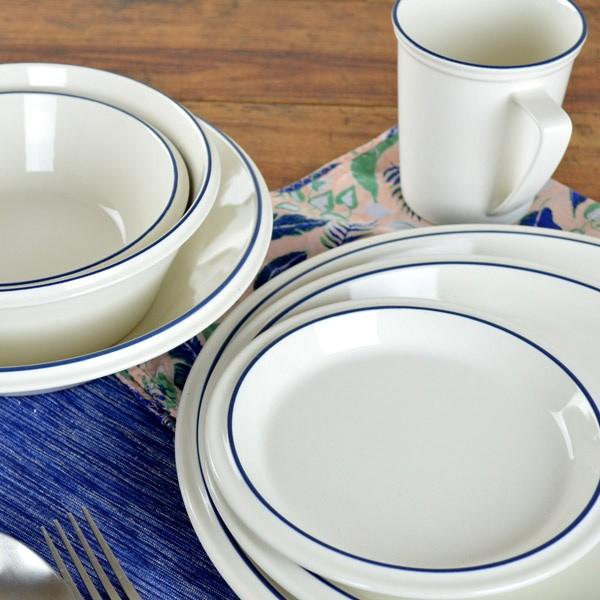 食器   Blueline Coupe Plate プレート 16cm コンコード ブルーライン 洋食器 陶器 同色5枚セット