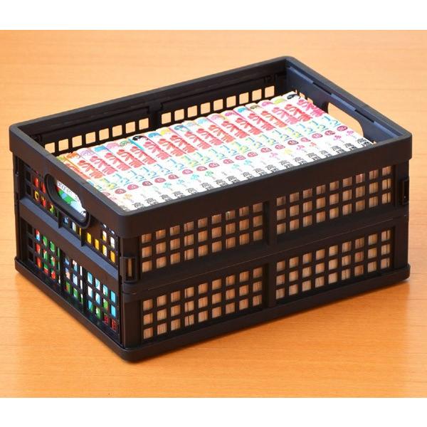 収納ボックス 幅22×奥行30×高さ15cm 折りたたみ コンテナボックス DVD