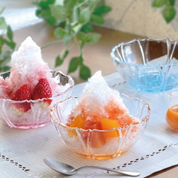 【発送可能日にお値下げ】氷のような器　ガラス鉢　取っ手付き　無色　送料無料 東洋佐々木ガラス かき氷 器 ガラス （ ガラス食器 そうめん鉢