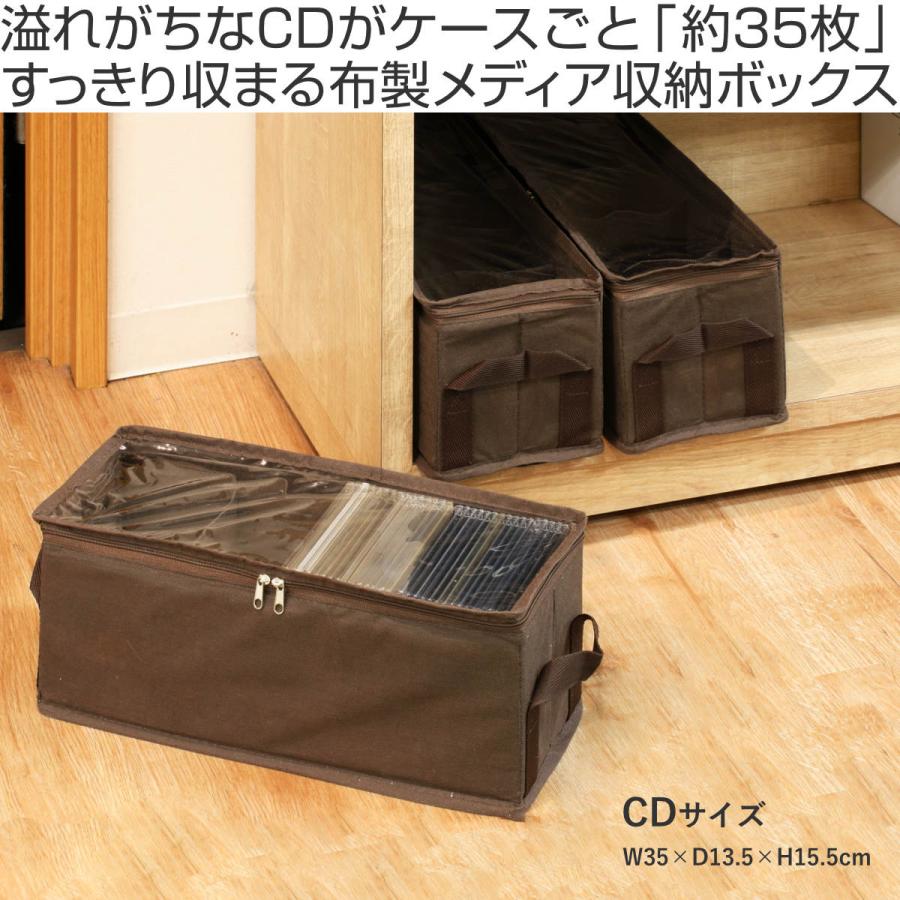 東洋ケース（TOYOCASE） 収納ボックス CDサイズ 幅35×奥行13.5×高さ