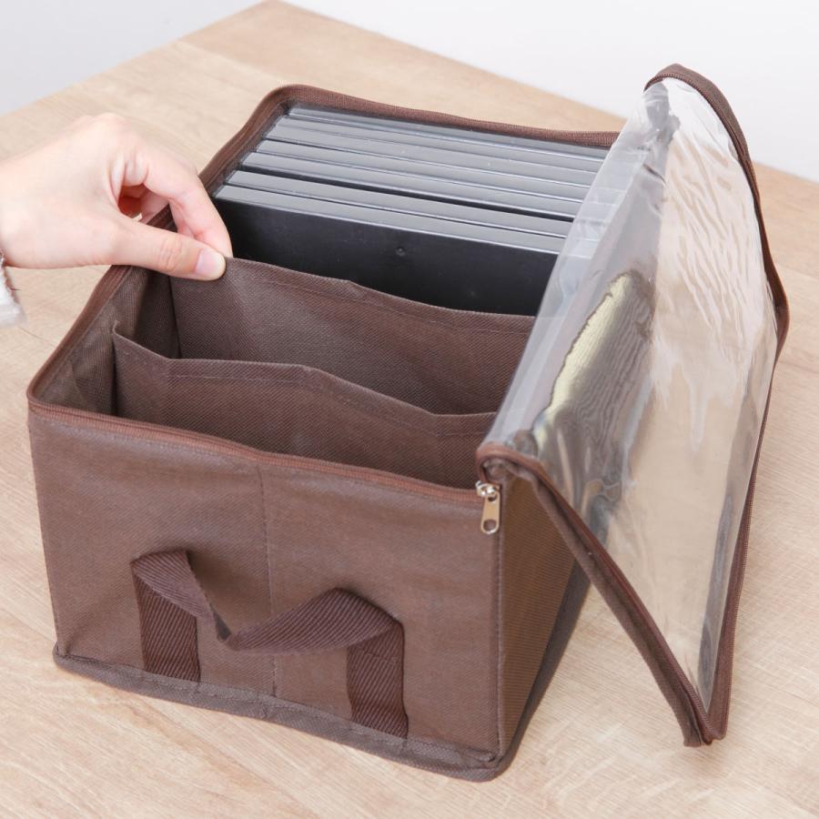 東洋ケース（TOYOCASE） 収納ボックス DVDサイズ 幅30×奥行20×高さ15cm